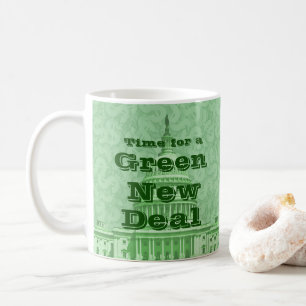 Caneca De Café Hora de um novo acordo verde