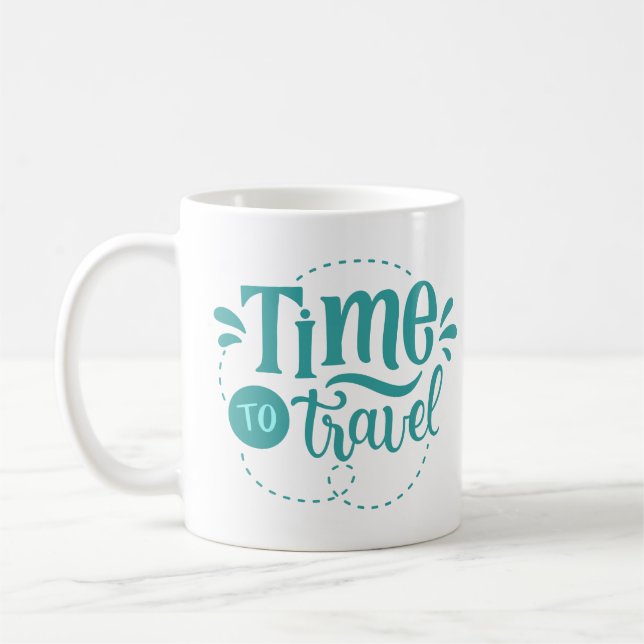 Caneca De Café hora de viajar (Esquerda)