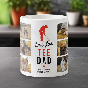 Caneca De Café Hora Divertida Para Colagem de Fotos de Golfe Tee