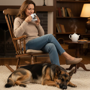 Caneca De Café Hora do Chá Com Meu Pastor Moderno