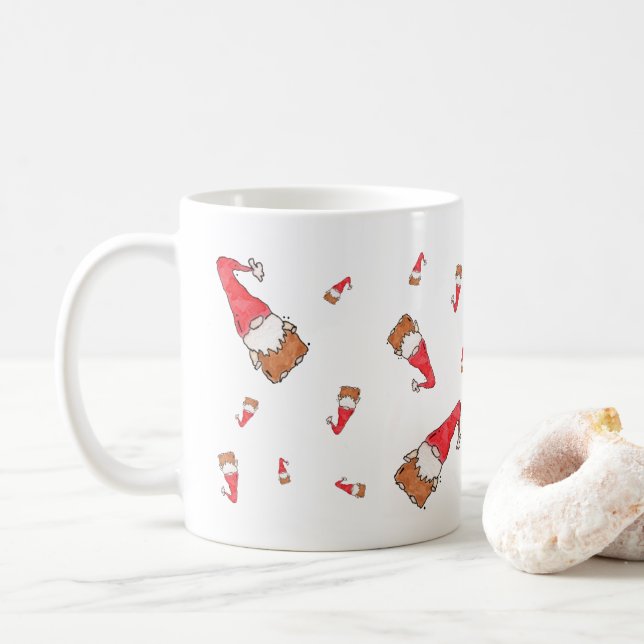 Caneca De Café Hora do Tomte! Mug de café divertido (Com Donut)