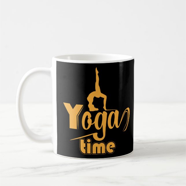 Caneca De Café Hora do Yoga (Esquerda)