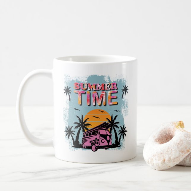 Caneca De Café Horário de Verão (Com Donut)