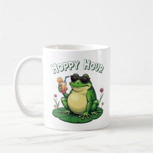 Caneca De Café Horas Hoppy - Bebendo engraçado
