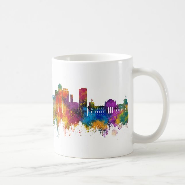 Caneca De Café Horizonte de Berlim Alemanha (Direita)