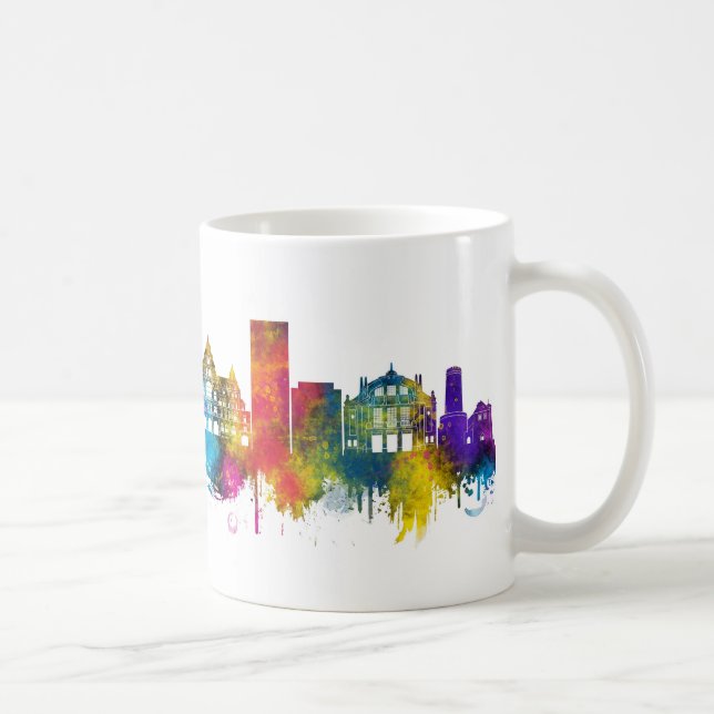 Caneca De Café Horizonte de Bielefeld Alemanha (Direita)