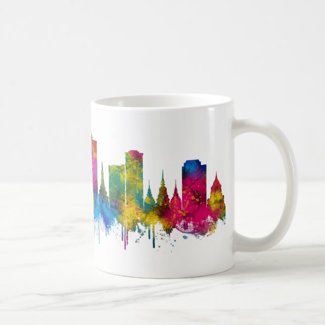 Caneca De Café Horizonte de Chiang Mai Tailândia (Direita)