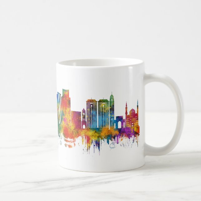 Caneca De Café Horizonte de Erbil Iraque (Direita)