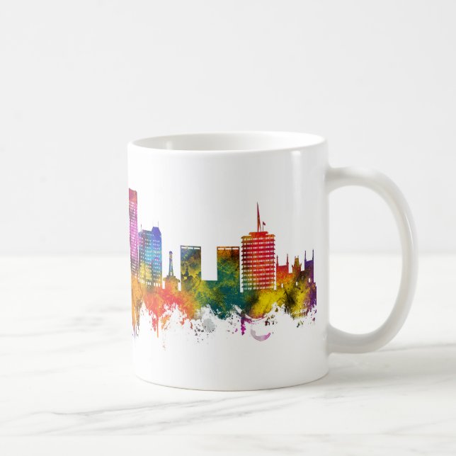 Caneca De Café Horizonte de Hollywood Califórnia (Direita)