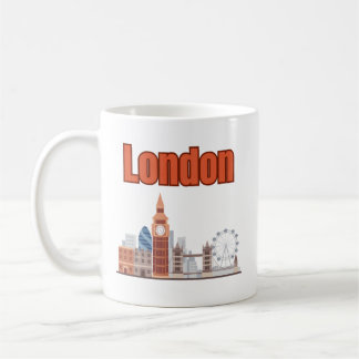 Caneca De Café Horizonte de Londres Fonte Grande