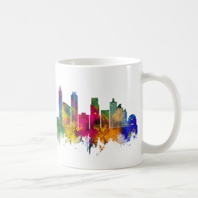 Caneca De Café Horizonte de Miami South Beach Flórida (Direita)