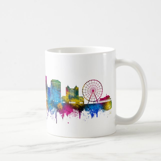 Caneca De Café Horizonte de Myrtle Beach Carolina do Sul (Direita)