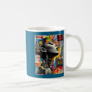 Caneca De Café Horizonte de Nova York punk grunge vintage retro g