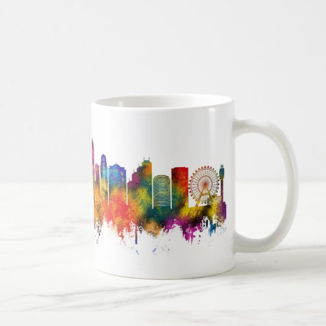 Caneca De Café Horizonte de Orlando Flórida (Direita)