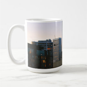 Caneca De Café Horizonte de Portland Oregon ao Anoitecer