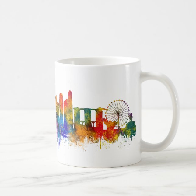 Caneca De Café Horizonte de Singapura (Direita)