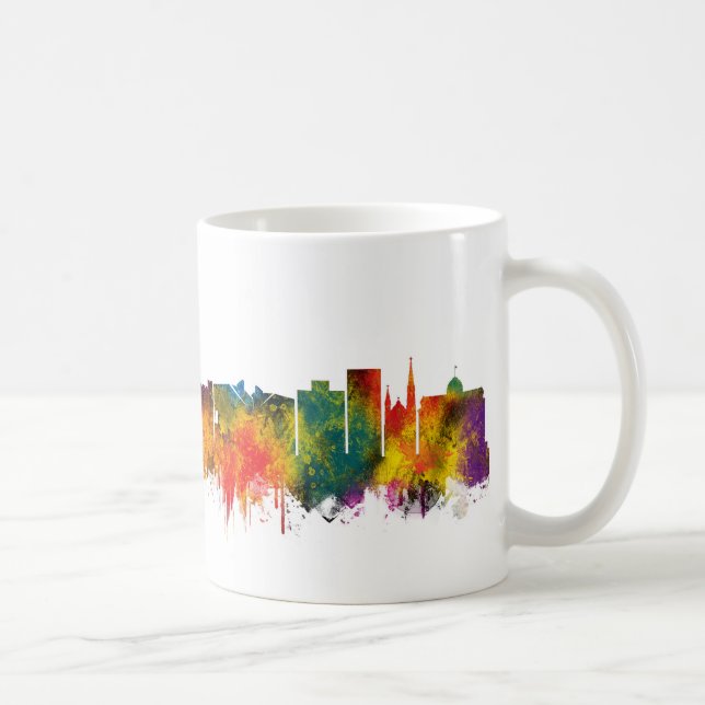 Caneca De Café Horizonte de South Bend Indiana (Direita)