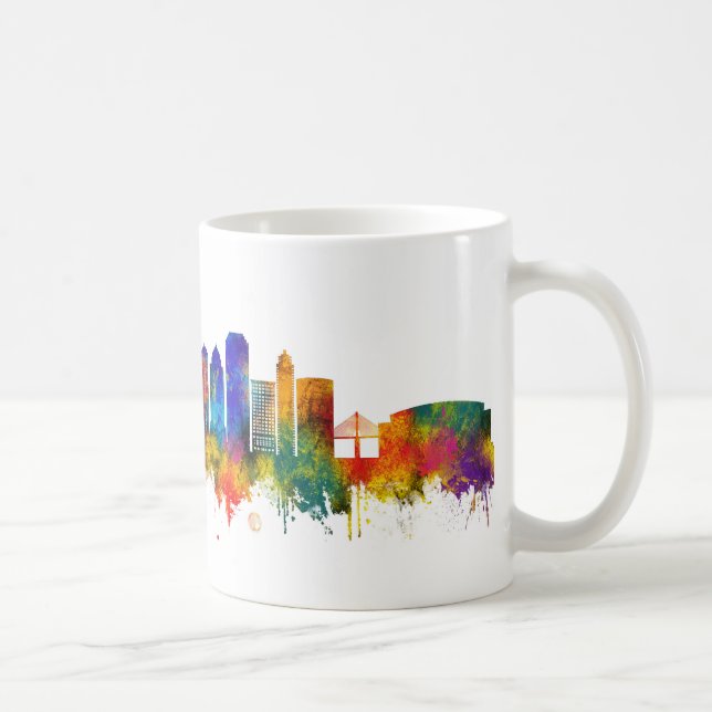 Caneca De Café Horizonte de Tampa Flórida (Direita)