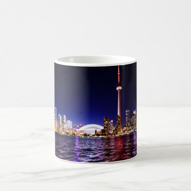 Caneca De Café Horizonte de Toronto à Noite (Centro)