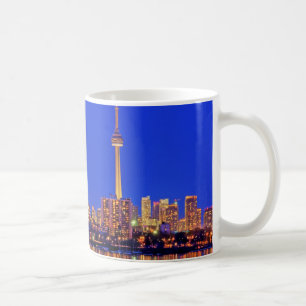 Caneca De Café Horizonte de Toronto à noite