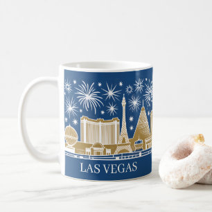 Caneca De Café Horizonte Personalizado da Faixa de Las Vegas Pais