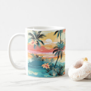 Caneca De Café Horizonte Suave da Ilha