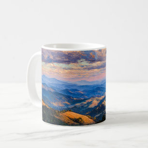 Caneca De Café Horizontes Azuis Infinitos