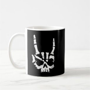 Caneca De Café Horn Hand Heavy Metal Duro Rock Music