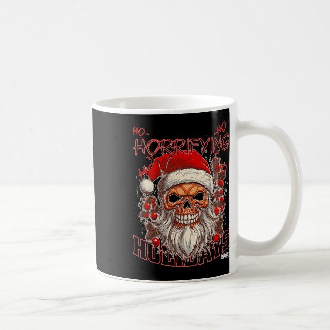 Caneca De Café Horrifying Holidays Xmas Pajamas Christmas  (Direita)