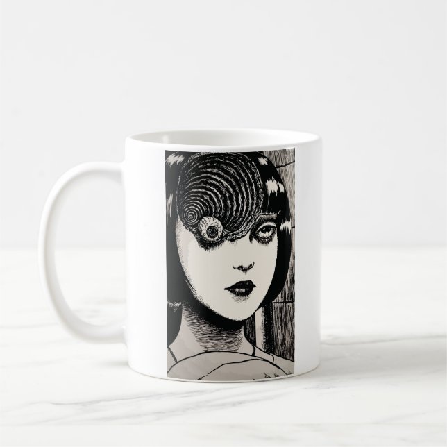 Caneca De Café Horror anime girl  (Esquerda)