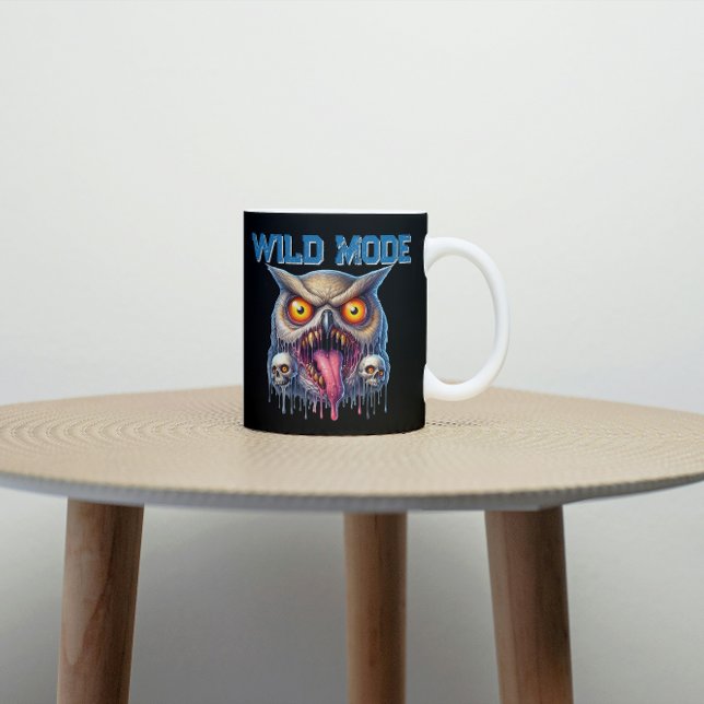 Caneca De Café Horror Fantasy Owl (Criador carregado)