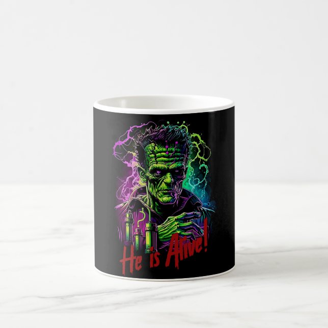 Caneca De Café Horror Movie Frankenstein Monster, Halloween (Centro)