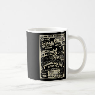 Caneca De Café Horror Movie Monster Mummy Dracula Werewolf Franke