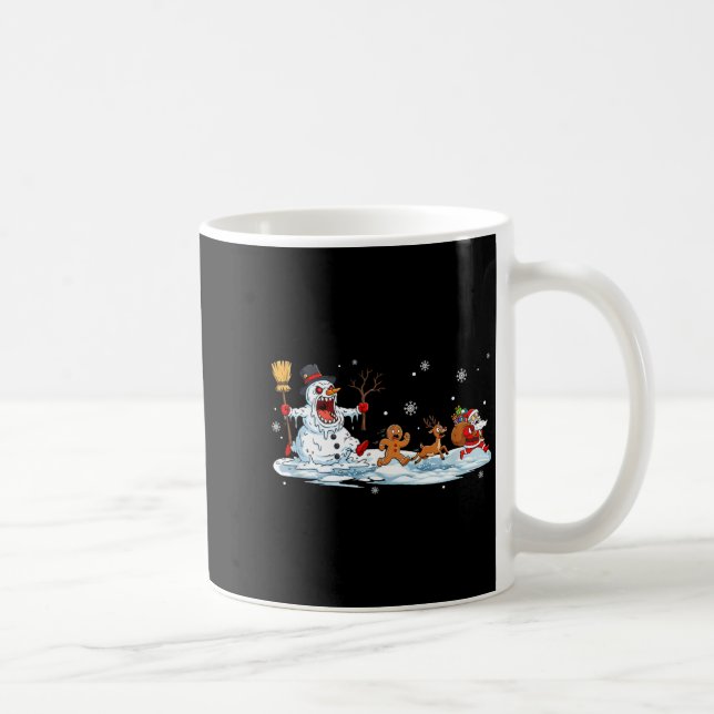 Caneca De Café Horror Snowman Christmas Reindeer Gingerbread Sant (Direita)