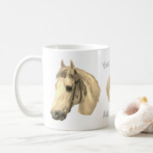 Caneca De Café Horse Head Vintage Art 2 Personalizado