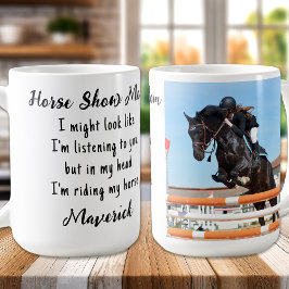 Caneca De Café Horse Lover Equestrian Gift Engraçado Personagem 1