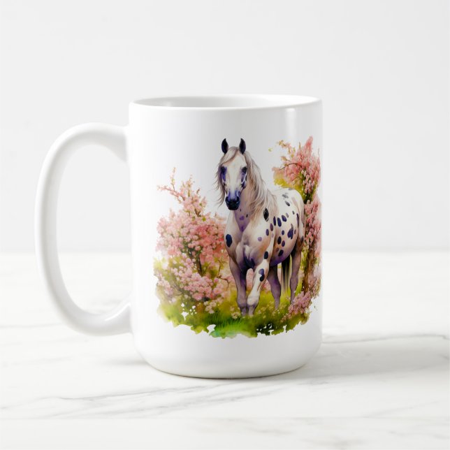 Caneca De Café Horse Series 15 oz Classic Mug (Esquerda)