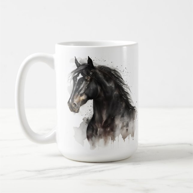Caneca De Café Horse Series 15 oz Classic Mug (Esquerda)