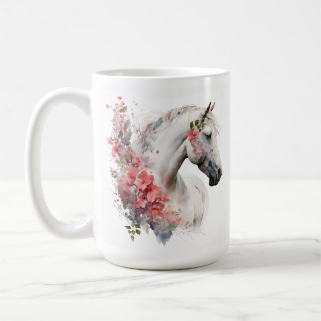 Caneca De Café Horse Series 15 oz Classic Mug (Esquerda)