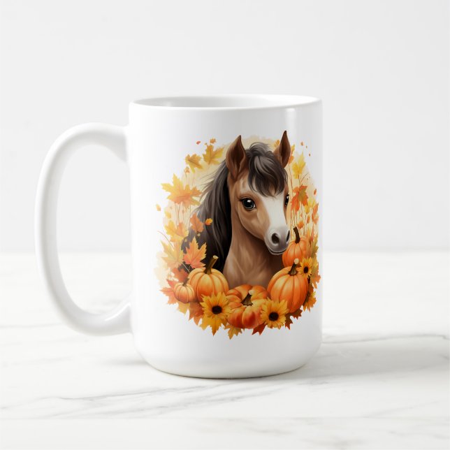Caneca De Café Horse Series 15 oz Classic Mug (Esquerda)
