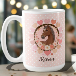Caneca De Café Horse Valentine