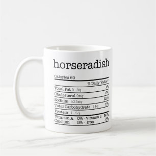 Caneca De Café Horseradish Nutrition Facts Funny Thanksgiving Chr