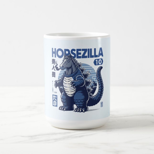 Caneca De Café Horsezilla Shirt | Giant Monster Horse Art | Epic  (Centro)