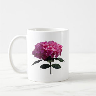 Caneca De Café Hortênsia Rosa Delicada