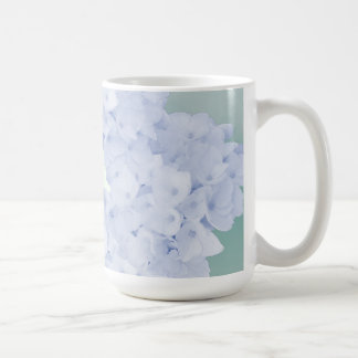 Caneca de Café Hortênsias Azuis Estilo Country