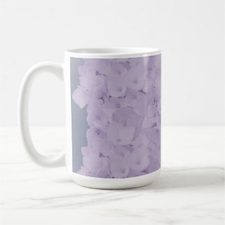 Caneca de Café Hortênsias Lavanda