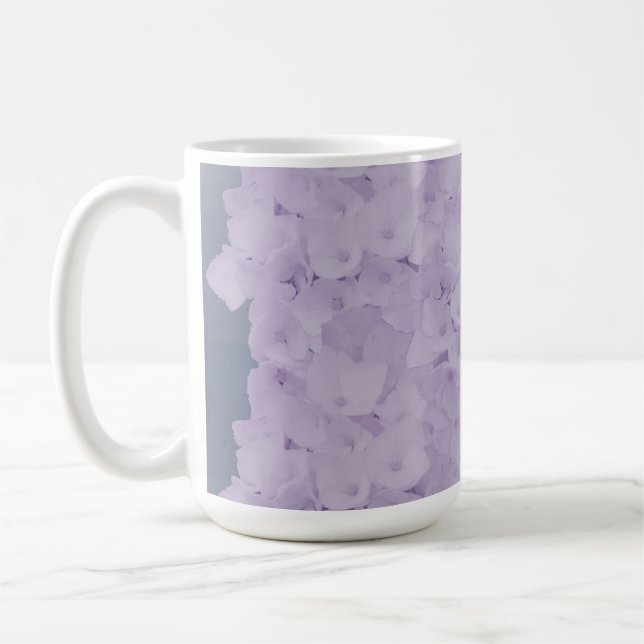 Caneca de Café Hortênsias Lavanda (Esquerda)