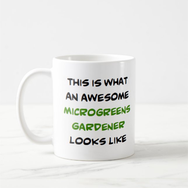 Caneca De Café horticultor de microgreens, incrível (Esquerda)