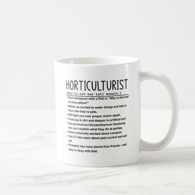 Caneca De Café Horticulturário (Direita)