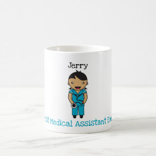 Caneca De Café Hospital Chibi Personalizado / Trabalhador Clínico